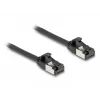 Verkkokaapeli DeLOCK RJ45-kaapeli pistoke-pistoke Cat.8.1 0,25 m musta