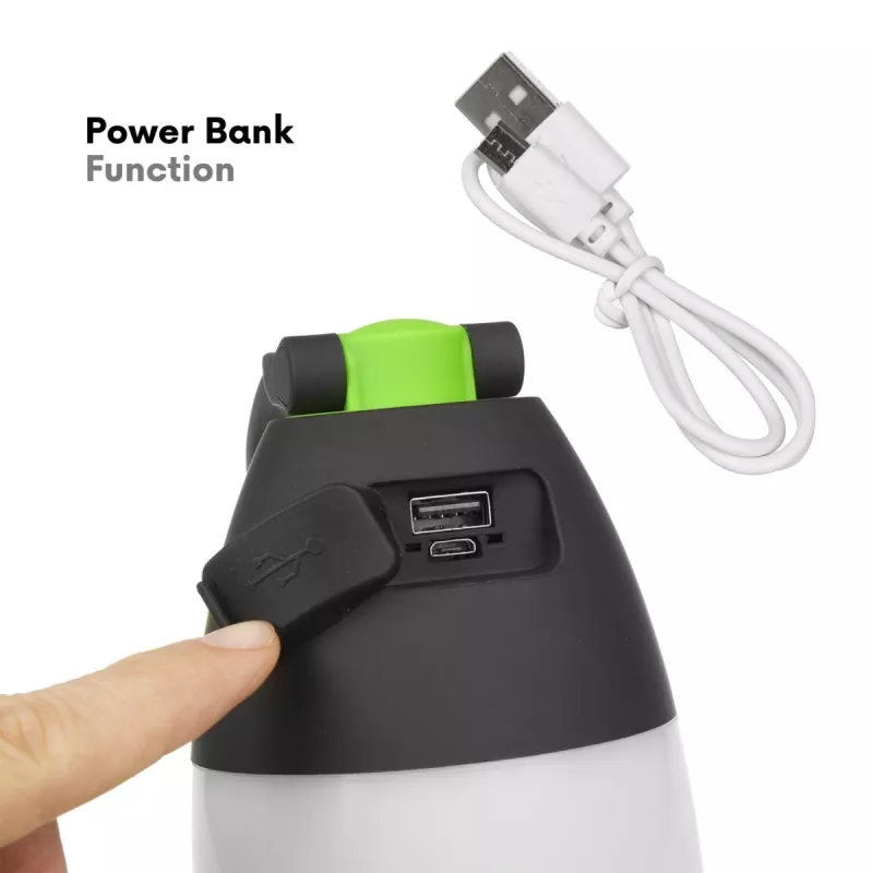 Uudelleenladattava LED-leirilyhty MACLEAN MCE298 3W kannettava, USB-käyttöinen, kompakti