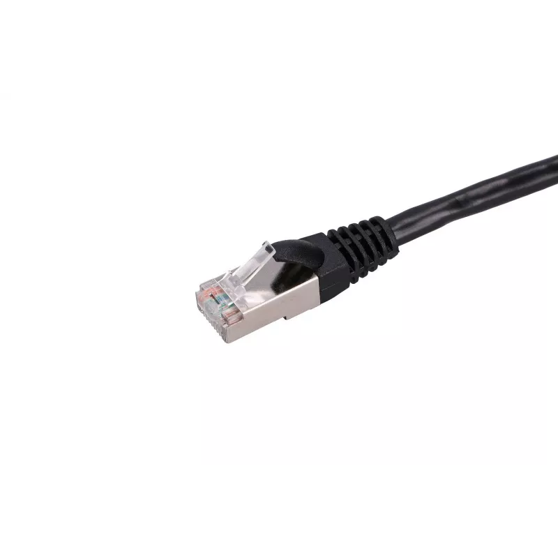 Verkkokaapeli Extralink LAN-patch-kaapeli Cat.5e RJ-45 F/UTP 0,5 m musta