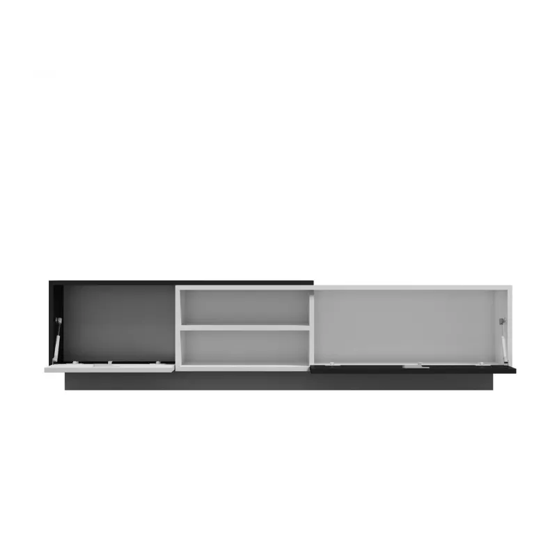 Cama TV-kaappi SIGMA1 180 valkoinen/musta kiiltävä