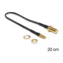 Koaksiaalikaapeli DeLOCK 88484 RG-174 0,2 m SMA TS-9 musta