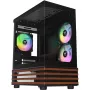 PC Micro Tower Thermaltake View 170 WS ARGB — Micro-kotelo, musta, tukee PS2-virtalähdettä, 2x 120 mm sivutuulettimet + 1x 120 mm takatuuletin, 2,5/3,5