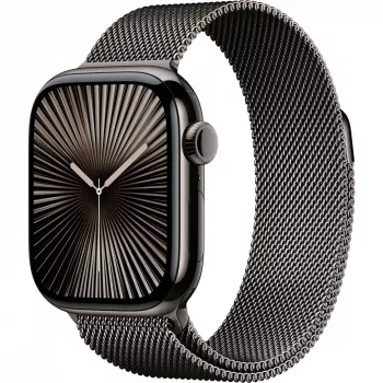 APPLE Watch Series 10 GPS + Cellular 42 mm titaanikotelo liuskeenharmaa Milanese Loop -rannekkeella liuskeenharmaa