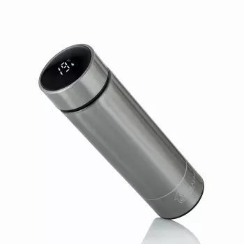 Extralink Smart Travel Mug hopea, termomuki LED-näytöllä