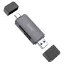 Kortinlukija HOCO HB45 2-paikkainen SD/TF USB-A- ja USB-C-liitännöillä