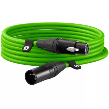 Premium XLR-kaapeli XLR6M-G vihreä (vaaleanvihreä, 6 metriä)
