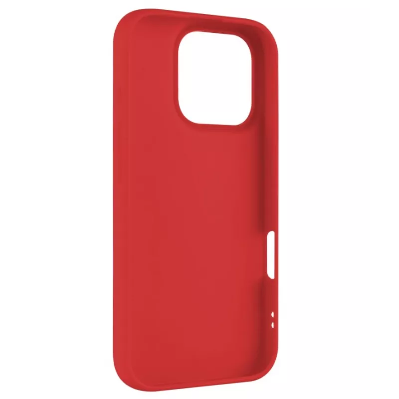 FIXED takakansi Apple iPhone 16 Pro -puhelimeen, kumipinta, punainen