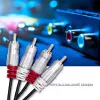 Audiokaapeli Qoltec 52337 2 m 2 x RCA musta