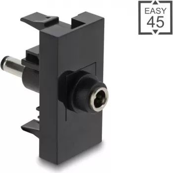 Virtalähteen pistokesarja DELOCK Easy 45 moduuli DC 5,5×2,1 mm ja 5,5×2,5 mm
