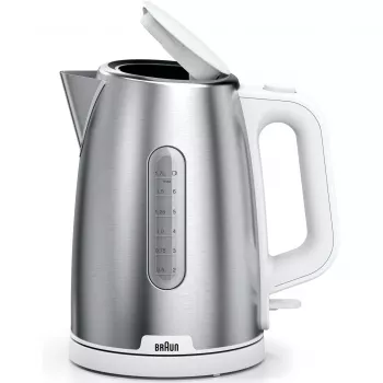 Braun WK 1500 sähköinen vedenkeitin 1,7 L 2200 W ruostumaton teräs, valkoinen