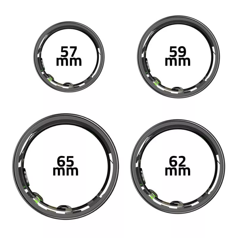 Älysormus Manta SR01BK-57 Black, syke ja veren happi, IP68