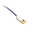 Ducky Premicord Afterglow -spiraalikaapeli, USB Type-C Type-A - 1,8 m
