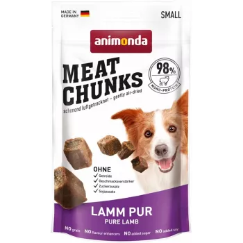 animonda Meat Chunks Pure Lamb Adult - koulutusherkut koirille - 60 g, monoproteiini, sokeriton ja gluteeniton