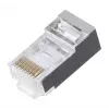 LANBERG RJ-45-liitin PLS-5000EZ, Cat5e, F/UTP (FTP), harmaa, 100 kpl
