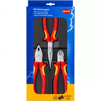 Knipex 00 20 12 mekaanikon työkalusarja 3 työkalua
