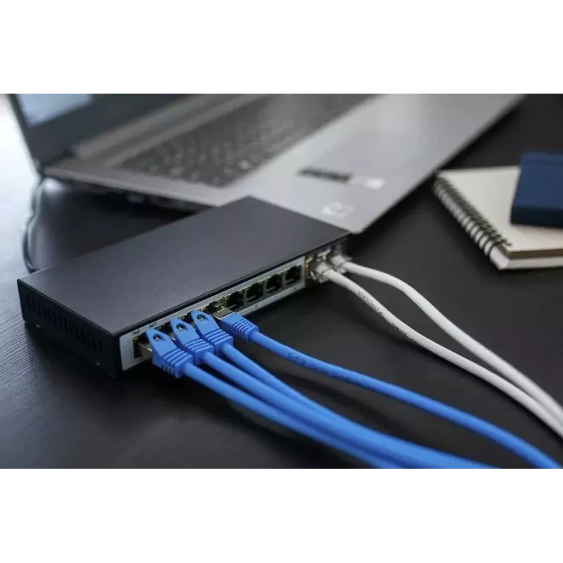 Extralink PoE-kytkin CERES 8x 100Mb/s PoE/PoE+, 2x RJ45 uplink 100Mb/s, 96W