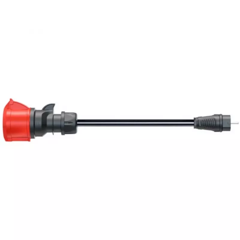 go-e sovitin Gemini flex 22 kW, CEE punainen kolmivaihevirta 32A > kotitalouspistorasia (musta, 30 cm)