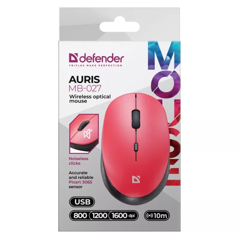 Langaton hiiri DEFENDER AURIS MB-027 liitäntä