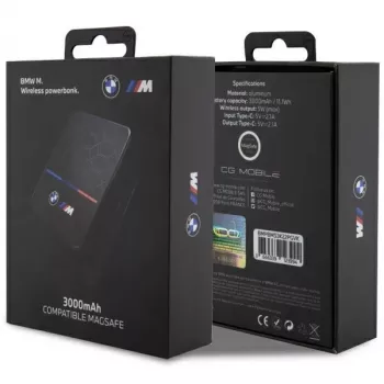 Kannettava BMW varavirtalähde induktiivinen BMPBMS3K22PGVK5W 3000mAh