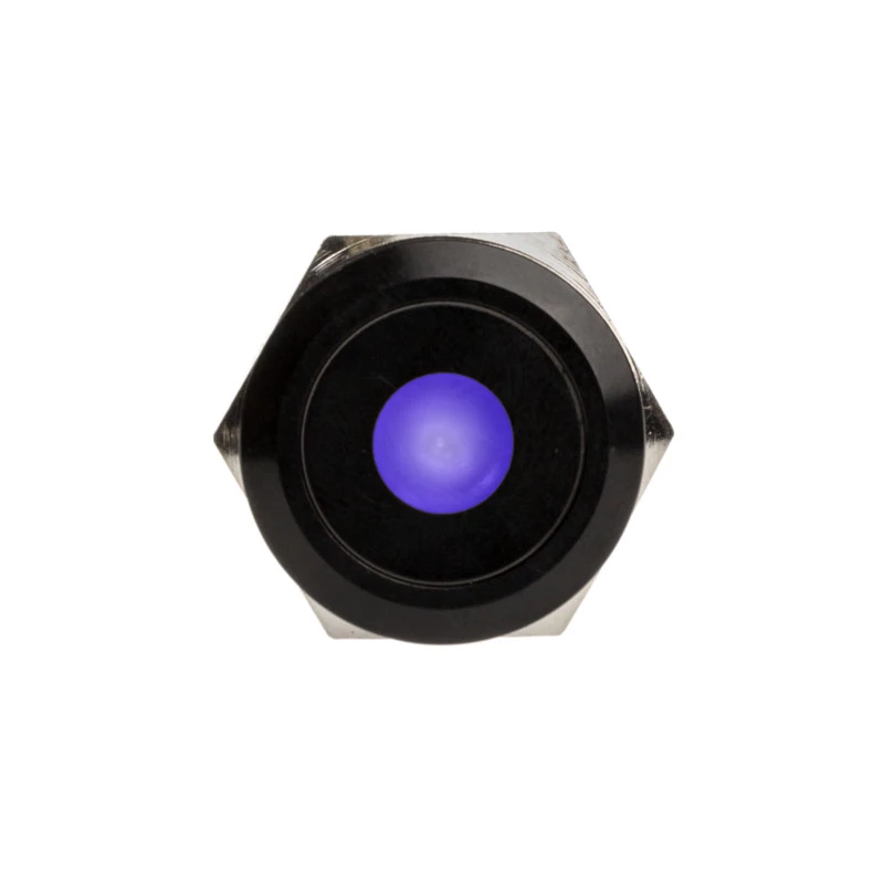 DimasTech vandalismikytkin/-painike 19 mm Blackline Dot RGB PD218