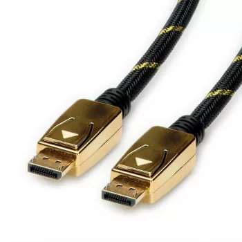 ROLINE 11.04.5920 DisplayPort-kaapeli 1 m musta - kulta (11.04.5920)