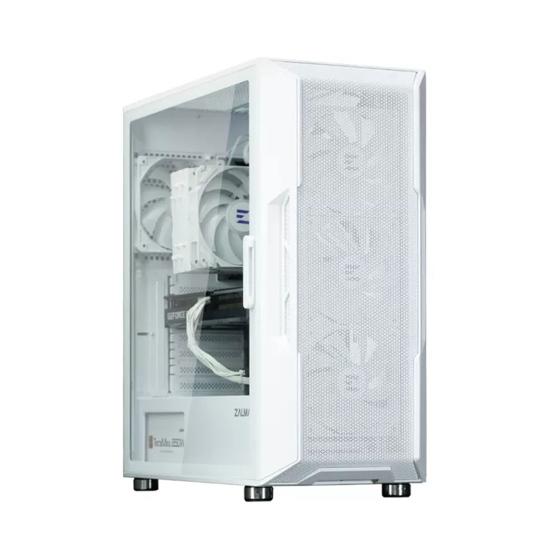 Zalman I3 NEO ARGB WHITE tietokonekotelo Midi Tower