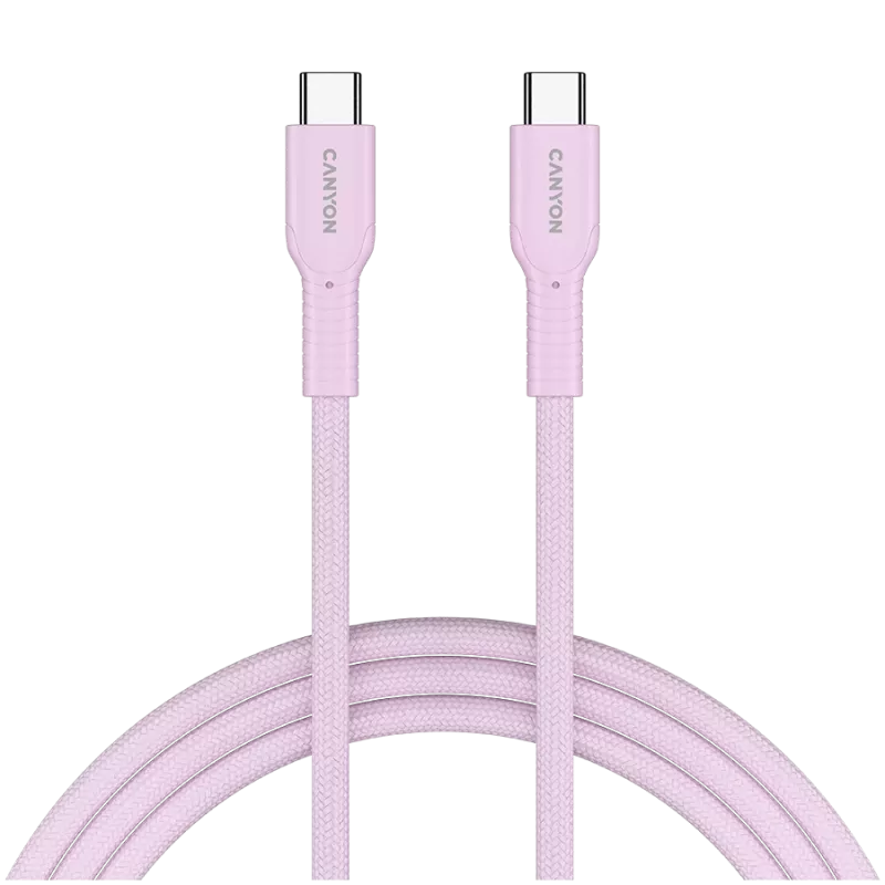 CANYON kaapeli OnWire 60CL C-C 60W COLOR punottu 1m pinkki