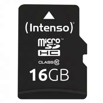 MUISTI MICRO SDHC 16GB C10/W/ADAPTER 3413470 INTENSO