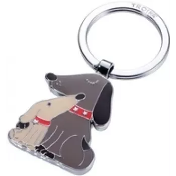 Avaimenperä TROIKA Metalldesign DOG & DOGGY KR18-05/BR