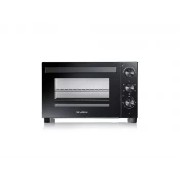 Severin TO 2075 miniuuni — 30 l tilavuus, 1600 W, vapaasti seisova, musta, grillitoiminto