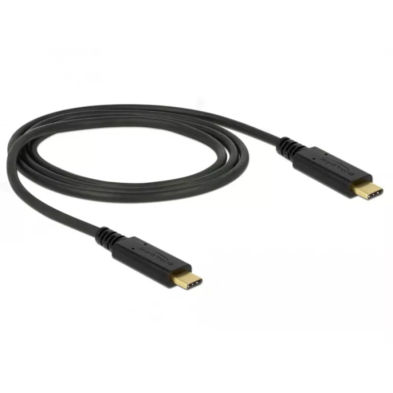 USB-kaapeli DeLOCK 85531 USB 3.2 Gen 2 1 m USB C musta