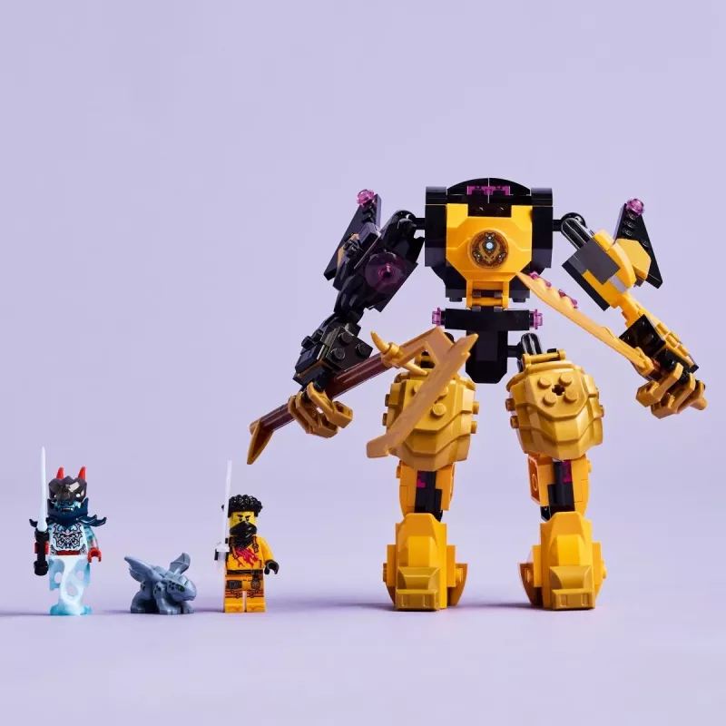 LEGO rakennussarja NINJAGO 71839 Arinin Spinjitzu taistelumech, 213 osaa, 2 minihahmoa, korkeus 160 mm