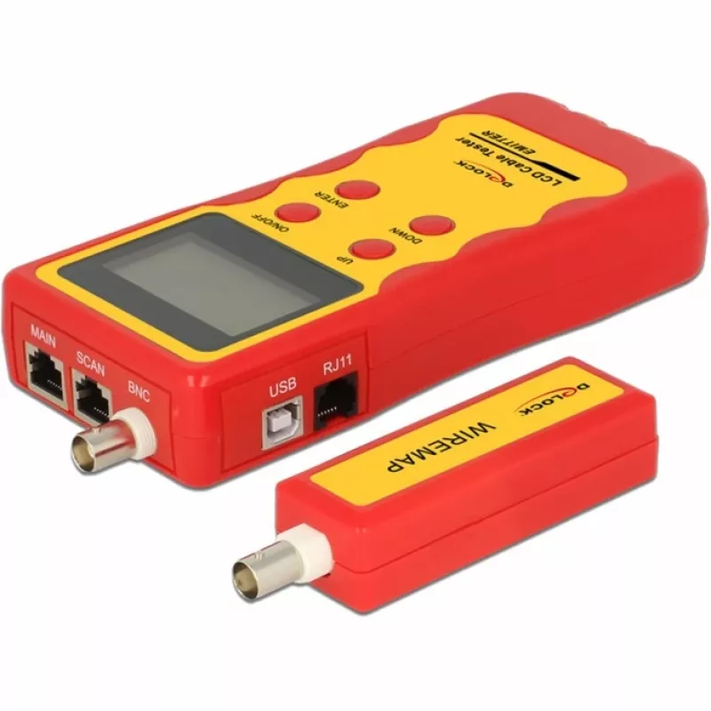 Delock LCD-kaapelitestari - verkkotestari (86108)