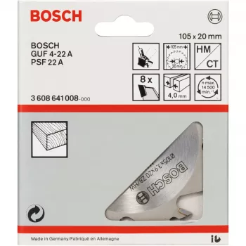Bosch 3608641008 uravaharain, 105 x 20 mm, 8 hammasta, malleihin GUF 4-22 A ja PSF 22 A