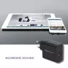 Qoltec 51716 seinälaturi 63 W, USB-C PD + USB QC 3.0, 5-20 V 1,5-3 A, musta