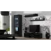 Cama TV-taso SOHO 140 musta/musta kiiltävä