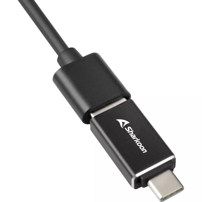 Sharkoon USB-keskitin USB 3.2 Gen 1 (3.1 Gen 1) Type-C 5000 Mbit/s musta