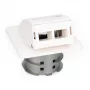 Digitus FTTH kuitu- uppoasennusseinärasia DN-93201 SC/LC-adapteri 86x30x86mm