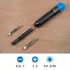 iFixit Narwhal 6-in-1-ruuvimeisseli lukittavalla kääntyvällä korkilla, musta