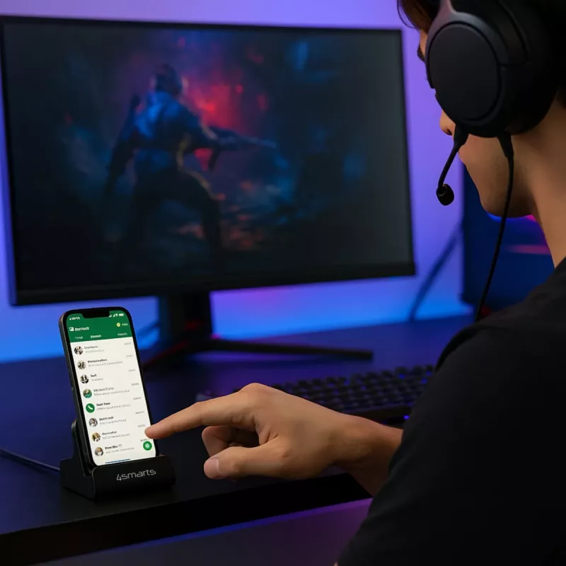 4smarts lataustelakka VoltDock USB-C 60W harmaa (541426)