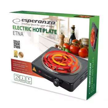 Esperanza EKH012K keittotaso musta pöytämalli 21 cm 1 vyöhyke(ttä)