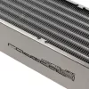 Jäähdytyslohko Aqua-Computer 33706 — alumiini/kupari/ruostumaton teräs, 320×140×73 mm, harmaa/hopea