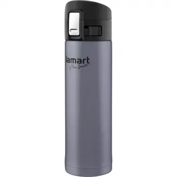 Termosmuki LAMART LT4044 0,42 l ruostumaton teräs kaksiseinäinenn vakuumieristetty, painonappikansi, Ø 6,4 cm