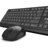 Inca IWS-519 näppäimistö ja hiiri sisältää Office RF langaton QWERTY turkki musta