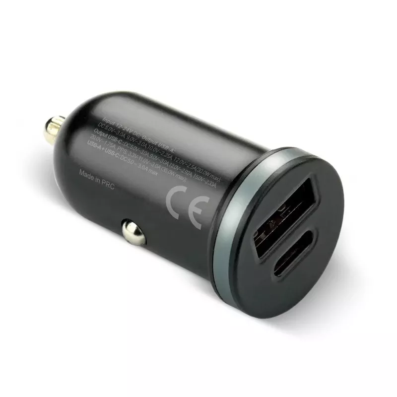 Autolaturi everActive CC-30Q QC3.0 35W – 1x USB-A, 1x USB-C, pikalataus