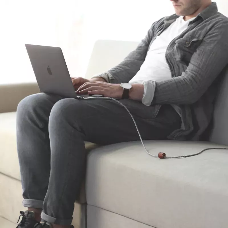 Kaapeli USB-C - USB-C Native Union Belt Cable Pro 240W, 2,4 m, USB 2.0, 0,48 Gbit/s, vihreä
