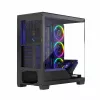 PC-kotelo MODECOM Volcano Stellar 5F ATX Midi Tower, karkaistu lasi, 5 esiasennettua tuuletinta, USB‑C, tukee microATX/ATX, max. GPU 420 mm, CPU-jäähdyttimen korkeus 175 mm