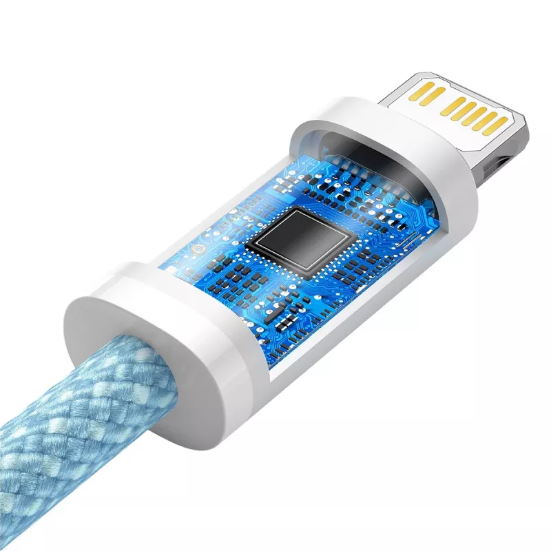 USB-C-kaapeli Lightning Baseus Dynamic Series, 20W, 1 m (sininen)