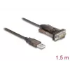 Adapteri USB 2.0 Type-A sarjaporttiin RS-232 D-Sub 9-pin uros DeLOCK 62646