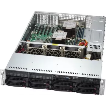 Supermicro SYS-621P-TRT palvelinrunko Intel C741 LGA 4677 (Socket E) räkki (2U) hopea (SYS-621P-TRT)